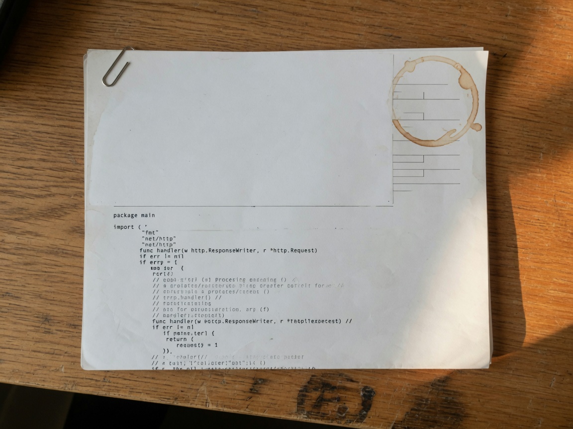 Printed source with a blank header
